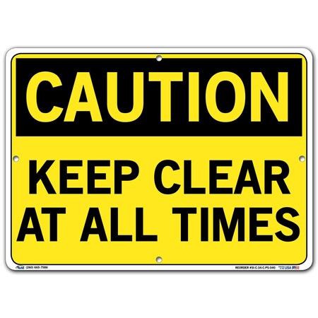 Vestil Polystyrene Sign, 10-1/2" H, 14-1/2" W, Polystyrene, Rectangle, English, SI-C-34-C-PS-040 SI-C-34-C-PS-040
